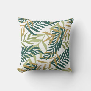 Tropical Palm Leaves Cushion