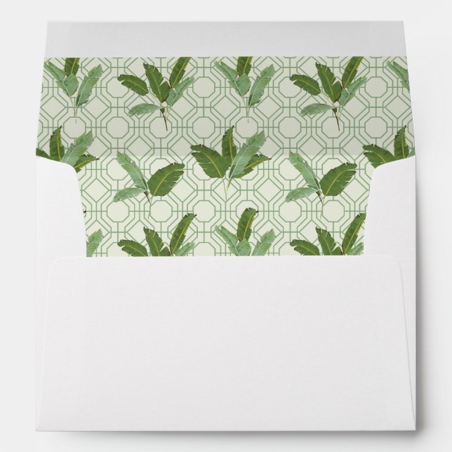 Tropical Palm Leaves Envelopes (Back (Bottom))
