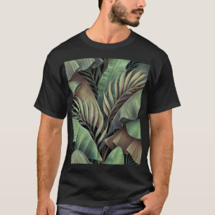 Tropical palm leaves, hand-drawn 3D illustration. T-Shirt