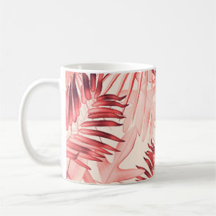 Tropical Palm Leaves, Hawaiian Stylish Pattern. Coffee Mug