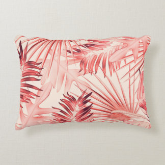 Tropical Palm Leaves, Hawaiian Stylish Pattern. Decorative Cushion