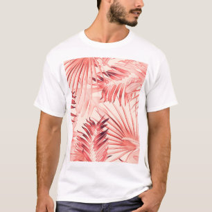 Tropical Palm Leaves, Hawaiian Stylish Pattern. T-Shirt