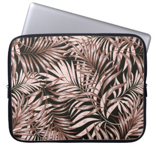Tropical palm leaves, jungle. Vintage floral patte Laptop Sleeve