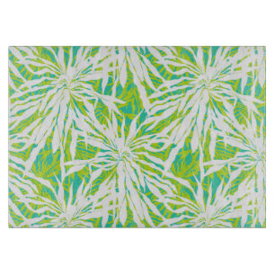 Tropical Palm Leaves Pattern Cutting Board