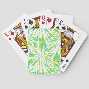 Tropical Palm Leaves Pattern Playing Cards