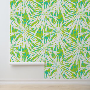 Tropical Palm Leaves Pattern Wallpaper