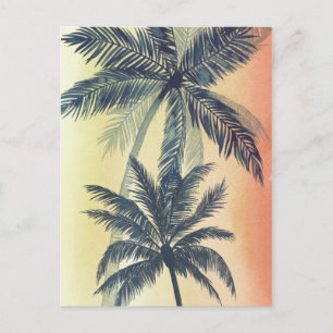 Tropical Palm Leaves Postcard