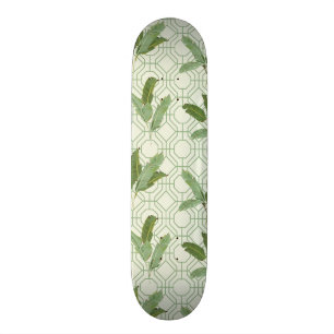 Tropical Palm Leaves Skateboard