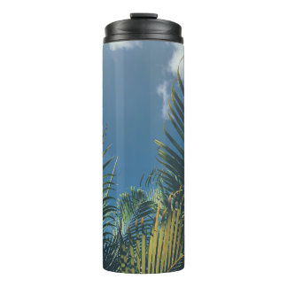 TROPICAL PALM LEAVES THERMAL TUMBLER