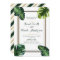 Tropical Palm Leaves White Green & Gold Wedding