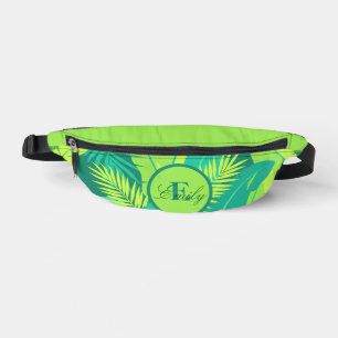 Tropical Palm Monogram Fanny Pack