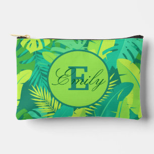 Tropical Palm Monogram Toiletry Bag