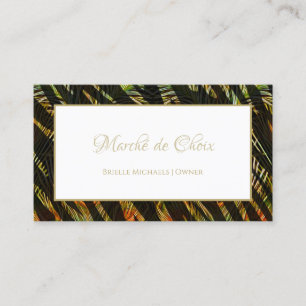 Tropical Palm Salon Owner Business Card