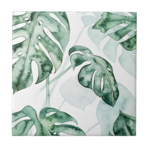 Tropical Palm Split Leaf Tile