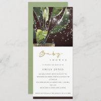 TROPICAL PALM STARRY MASON JAR LIGHTS BABY SHOWER