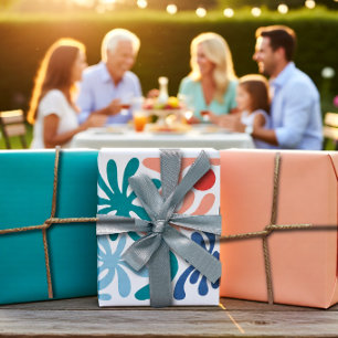 Tropical Palm Summer Party & Family Reunion Wrapping Paper Sheet