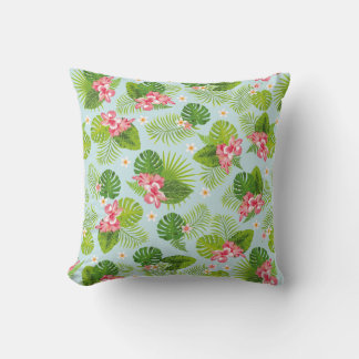 Tropical Palm Throw Pillow