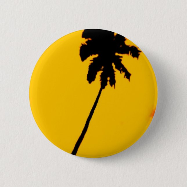 Tropical Palm Tree 6 Cm Round Badge (Front)