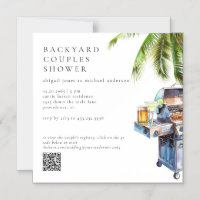 Tropical Palm Tree BBQ Couples Shower