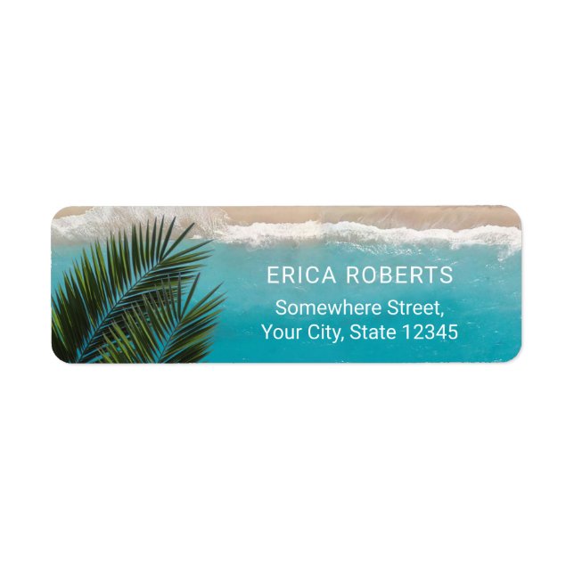 Tropical Palm Tree & Beach (Front)