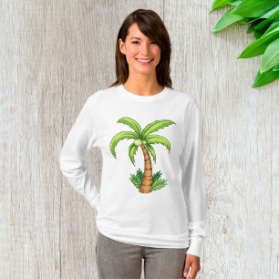 Tropical Palm Tree Beach and Island Vibes  T-Shirt
