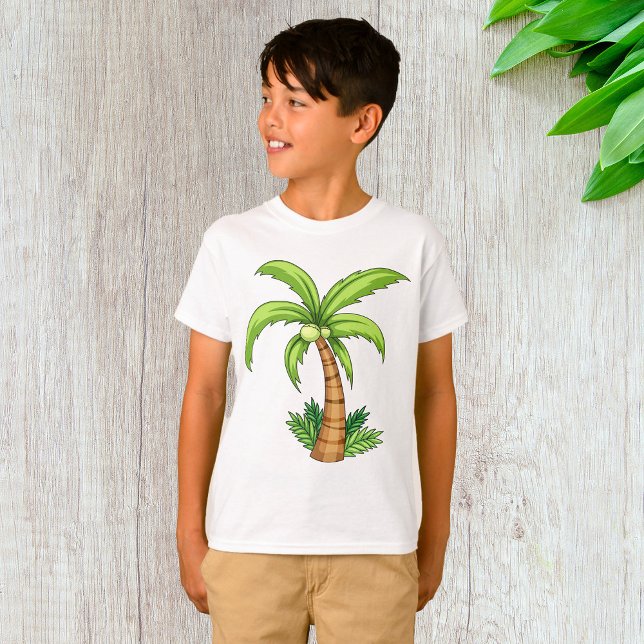Tropical Palm Tree Beach and Island Vibes  T-Shirt (Creator Uploaded)
