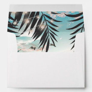 Tropical Palm Tree Beach Destination Envelopes