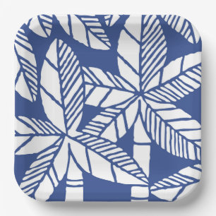 Tropical Palm Tree Beach Party Paper Plate