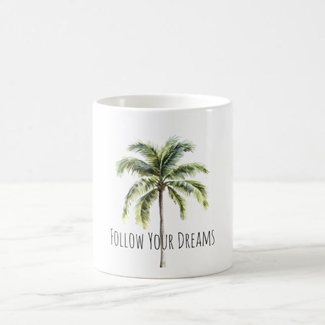 Tropical Palm Tree Coffee Mug (Center)