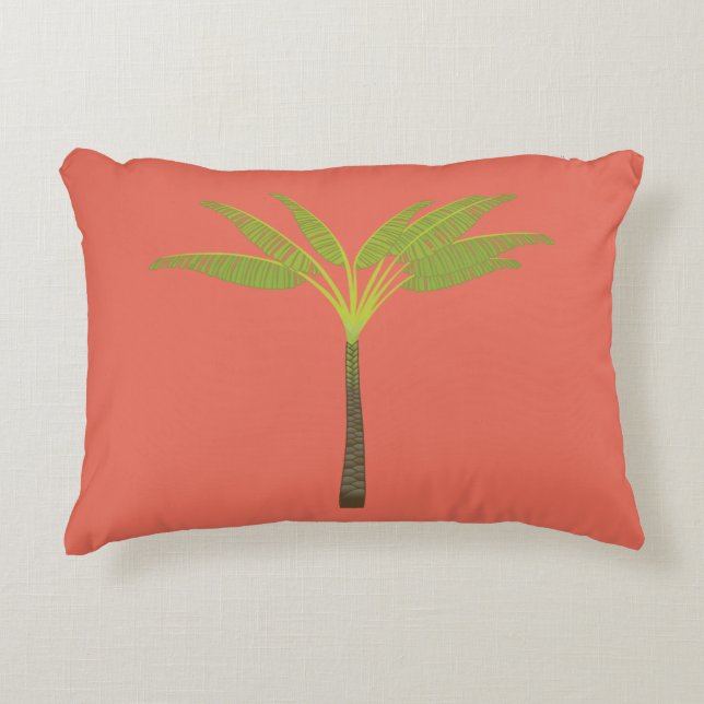Tropical Palm Tree Custom Summer Beach Simple Decorative Cushion (Front)