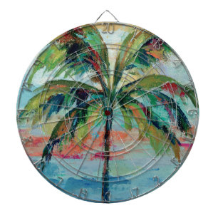Tropical   Palm Tree Dartboard
