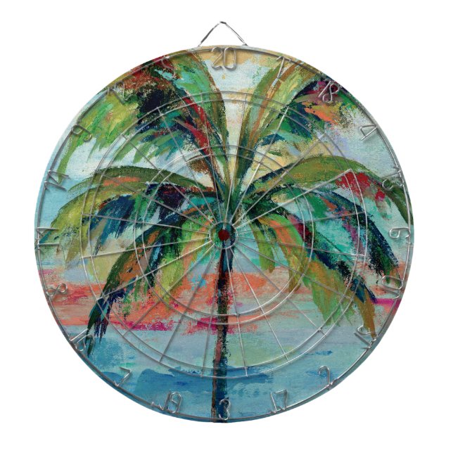 Tropical | Palm Tree Dartboard (Front)
