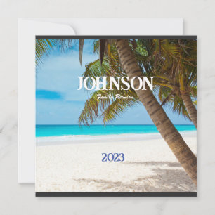 Tropical Palm Tree Family Reunion Invitation
