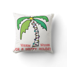 Tropical Palm Tree Happy Holidays