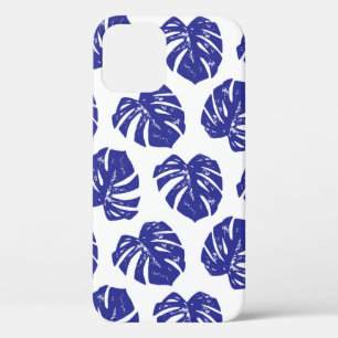 Tropical palm tree leaves pattern iPhone 12 case