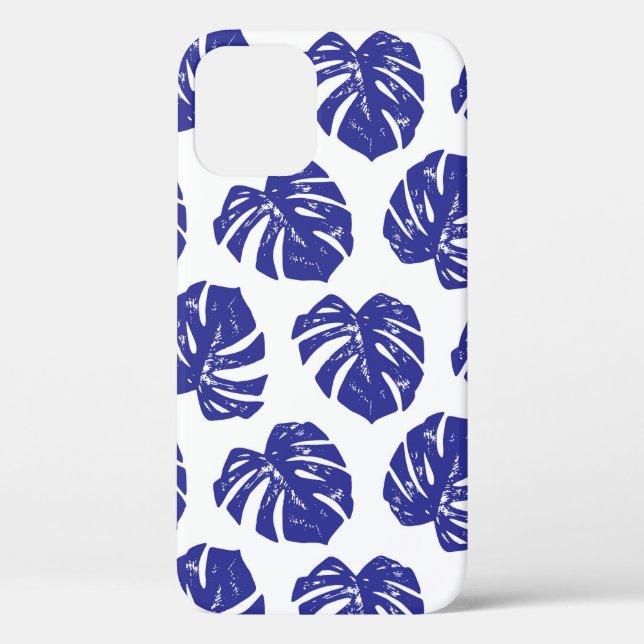 Tropical palm tree leaves pattern Case-Mate iPhone case (Back)