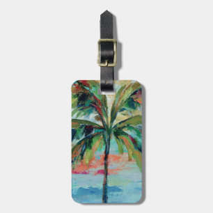 Tropical Palm Tree Luggage Tag