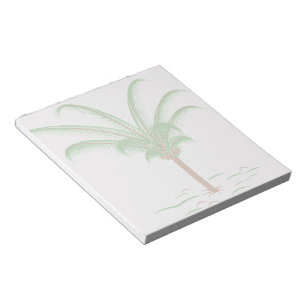 Tropical Palm Tree Notepad