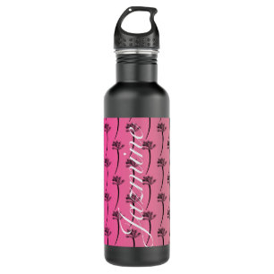 Tropical Palm Tree  Pattern Pink 710 Ml Water Bottle