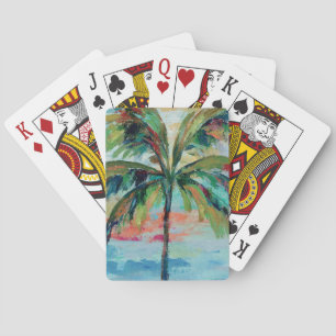 Tropical   Palm Tree Playing Cards