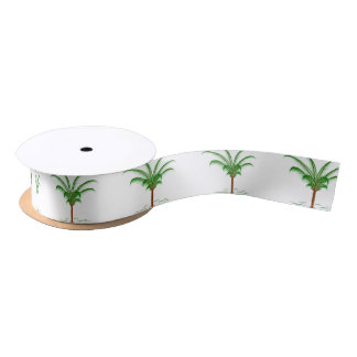 Tropical Palm Tree Satin Ribbon