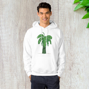Tropical Palm Tree Silhouette Green Island Beach  Hoodie