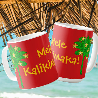 Tropical Palm Tree Stars Personalized Coffee Mug