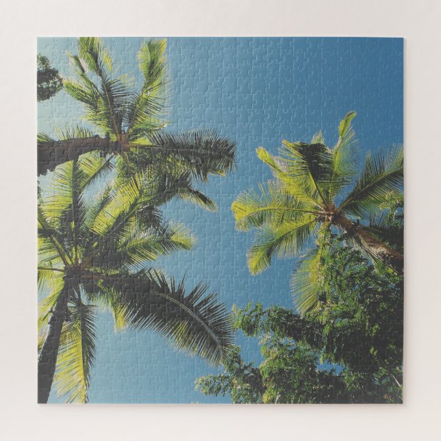 Tropical palm tree summer jigsaw puzzle (Vertical)