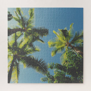 Tropical palm tree summer paradise jigsaw puzzle