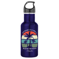 Tropical Palm Tree Sunset Custom Beach Vacation