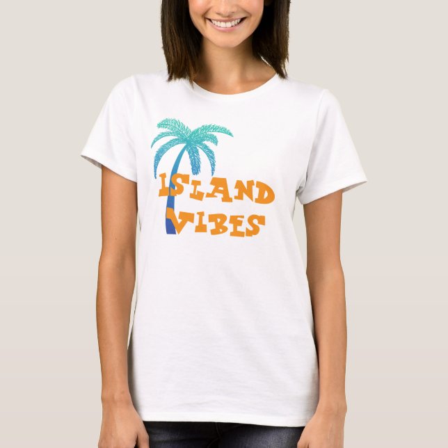 Tropical Palm Tree T-Shirt – Island Vibes (Front)