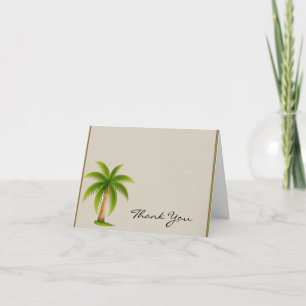 Tropical Palm Tree Thank You Card