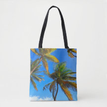 Tropical Palm Tree Tote Bag – Coastal Vibes 