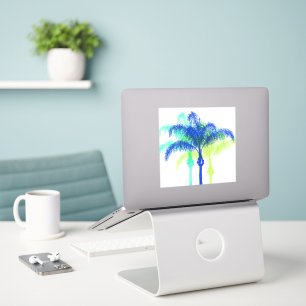 Tropical Palm Trees Art Large Sticker